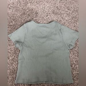 Brandy Melville Sage Ribbed Top